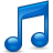 Sidebar Music Blue Icon